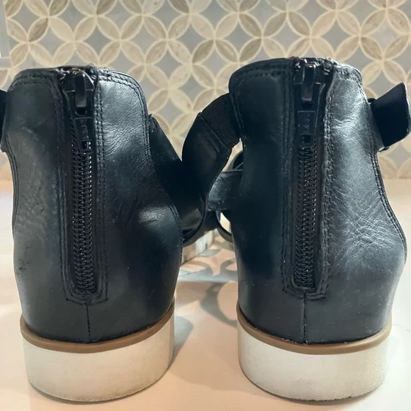 Sofft Starla Black Leather Strappy Ankle Strap Sandal Gladiator Size 11 - Picture 9 of 12